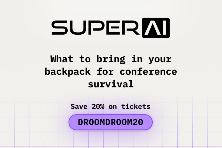 What to bring in your backpack for conference survival during SuperAI Singapore